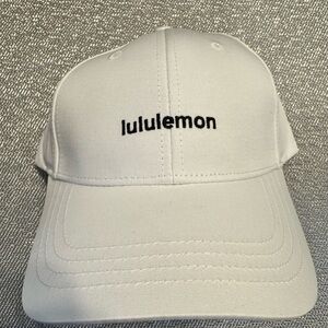 Lululemon Athletica White Cap with Black Logo